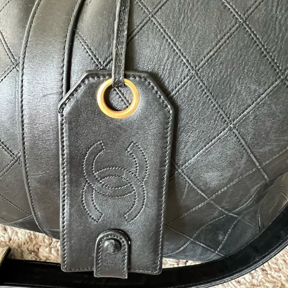 CHANEL Quilted Leather Boston Travel - Weekender Duffle Bag✨✨✨
